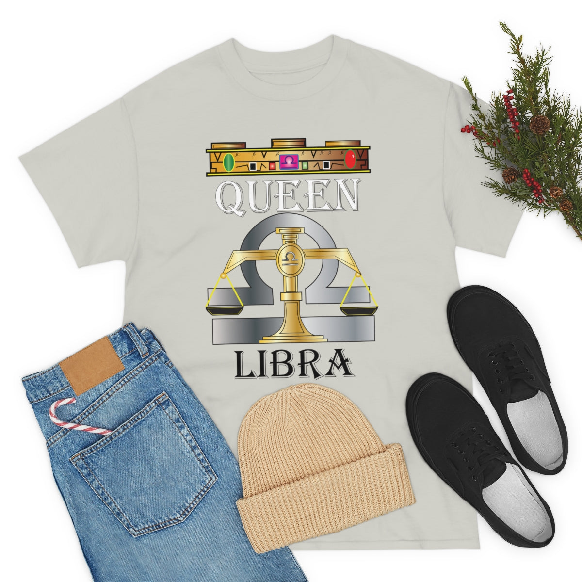 Queen Libra Unisex Heavy Cotton Tee