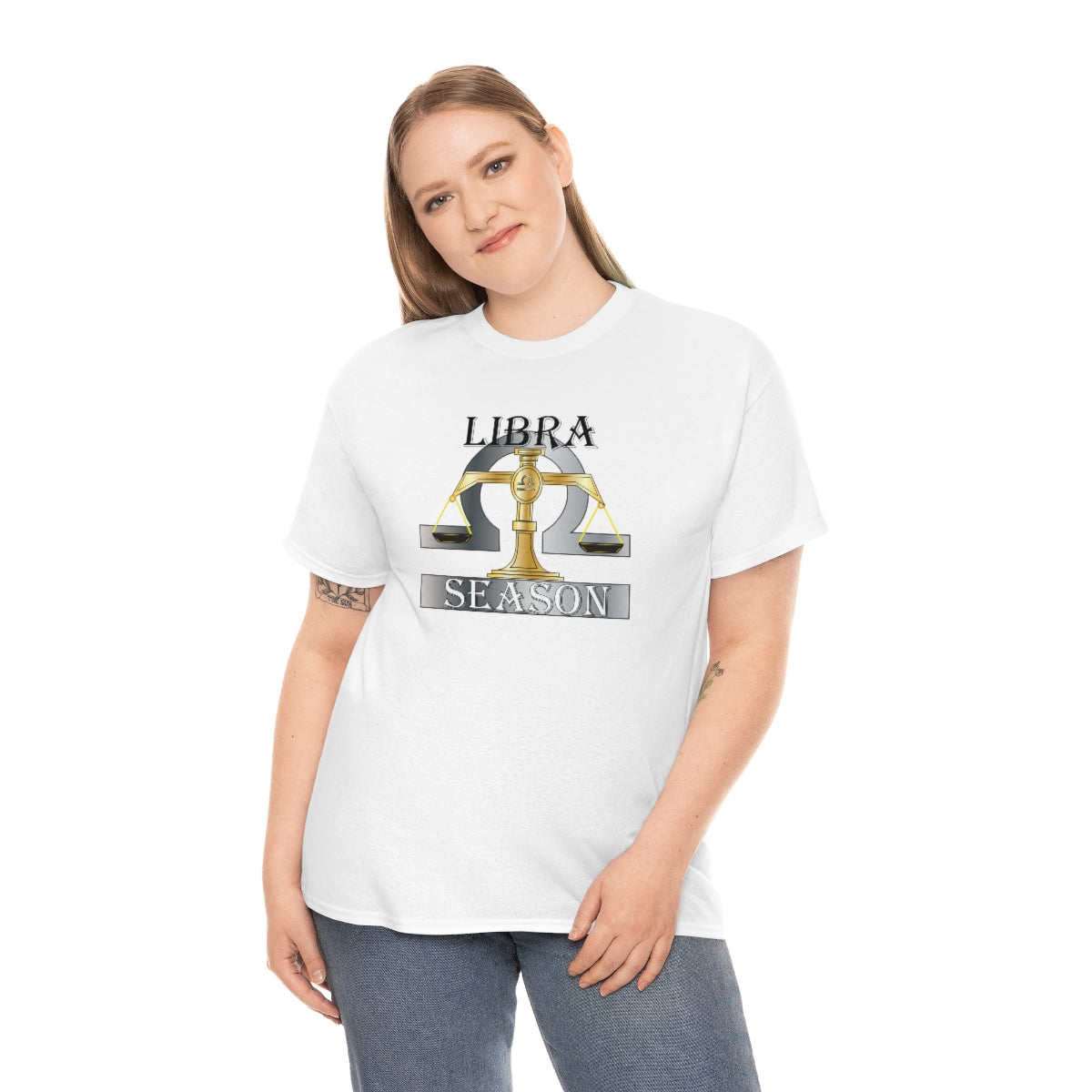 Libra season Unisex Heavy Cotton Tee