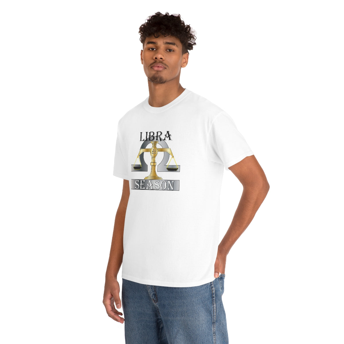 Libra season Unisex Heavy Cotton Tee