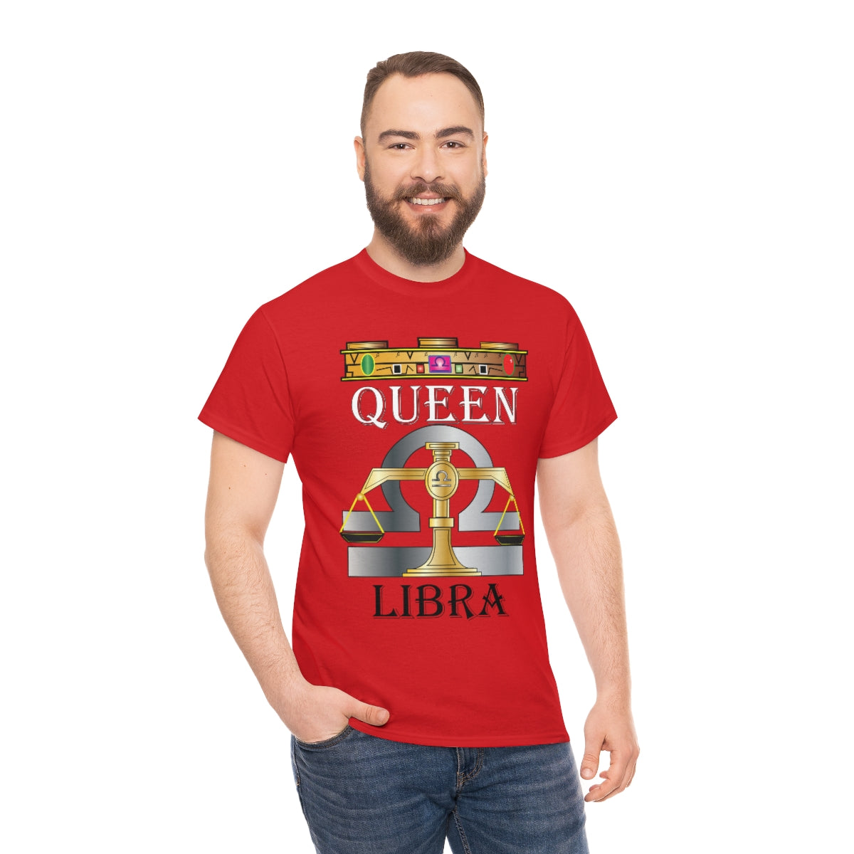 Queen Libra Unisex Heavy Cotton Tee